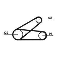 CONTINENTAL CTAM 6PK873ELASTT1 Keilrippenriemensatz