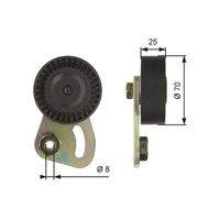 GATES T39019 Spannrolle, Keilrippenriemen