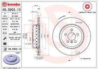 BREMBO 09D90313 Bremsscheibe