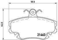 BREMBO P68038 Bremsbelagsatz, Scheibenbremse