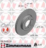 ZIMMERMANN 150348520 Bremsscheibe