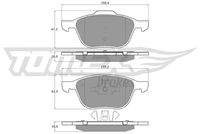 TOMEX Brakes TX1305 Bremsbelagsatz, Scheibenbremse