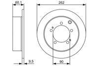 BOSCH 0986479512 Bremsscheibe
