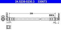 ATE 24523802303 Bremsschlauch