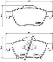 BREMBO P83043 Bremsbelagsatz, Scheibenbremse