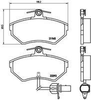 BREMBO P85044 Bremsbelagsatz, Scheibenbremse