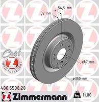 ZIMMERMANN 400550020 Bremsscheibe