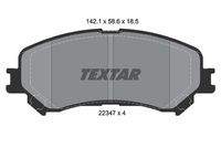 TEXTAR 2234701 Bremsbelagsatz, Scheibenbremse