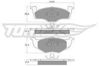 TOMEX Brakes TX1085 Bremsbelagsatz, Scheibenbremse