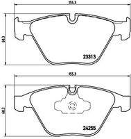 BREMBO P06055 Bremsbelagsatz, Scheibenbremse