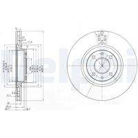 DELPHI BG2407 Bremsscheibe