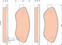 TRW GDB1713 Bremsbelagsatz, Scheibenbremse