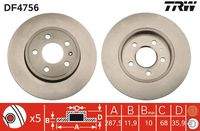 TRW DF4756 Bremsscheibe