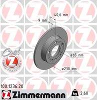 ZIMMERMANN 100123620 Bremsscheibe