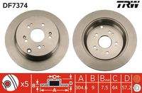 TRW DF7374 Bremsscheibe