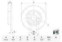 BOSCH 0986479E65 Bremsscheibe