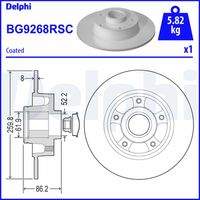 DELPHI BG9268RSC Bremsscheibe