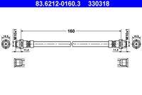 ATE 83621201603 Bremsschlauch