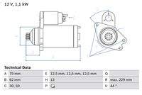 BOSCH 0986029110 Starter