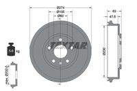 TEXTAR 94039600 Bremstrommel
