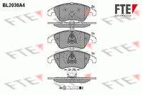 FTE BL2030A4 Bremsbelagsatz, Scheibenbremse