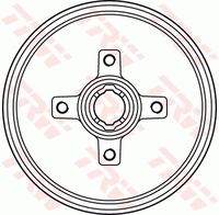TRW DB4134BR Bremstrommel