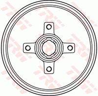 TRW DB4134BR Bremstrommel