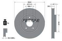 TEXTAR 92184803 Bremsscheibe