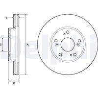 DELPHI BG4741C Bremsscheibe