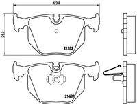 BREMBO P06020 Bremsbelagsatz, Scheibenbremse