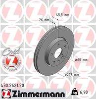 ZIMMERMANN 430262120 Bremsscheibe