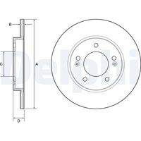 DELPHI BG4949C Bremsscheibe