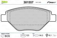 VALEO 301557 Bremsbelagsatz, Scheibenbremse
