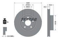 TEXTAR 92081900 Bremsscheibe