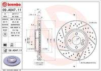 BREMBO 09A04711 Bremsscheibe