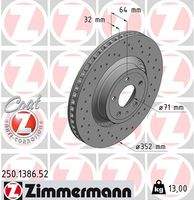 ZIMMERMANN 250138652 Bremsscheibe