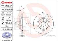 BREMBO 09580221 Bremsscheibe