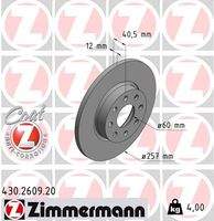 ZIMMERMANN 430260920 Bremsscheibe