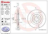 BREMBO 09840311 Bremsscheibe
