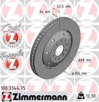 ZIMMERMANN 100334475 Bremsscheibe