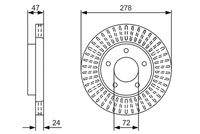 BOSCH 0986479A52 Bremsscheibe