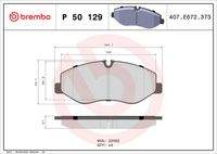 BREMBO P50129 Bremsbelagsatz, Scheibenbremse