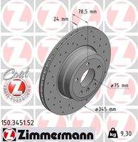 ZIMMERMANN 150345152 Bremsscheibe