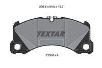 TEXTAR 2152401 Bremsbelagsatz, Scheibenbremse