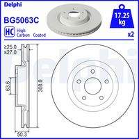 DELPHI BG5063C Bremsscheibe