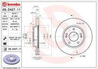 BREMBO 09D42711 Bremsscheibe