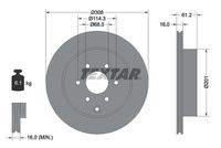 TEXTAR 92296403 Bremsscheibe