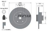 TEXTAR 92317603 Bremsscheibe