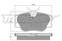 TOMEX Brakes TX1021 Bremsbelagsatz, Scheibenbremse