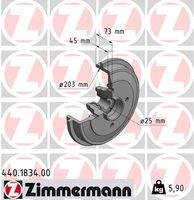 ZIMMERMANN 440183400 Bremstrommel